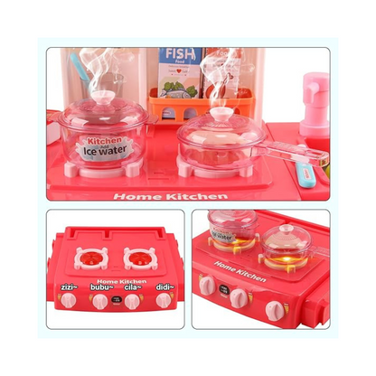 Cocina de juguete con efectos realistas