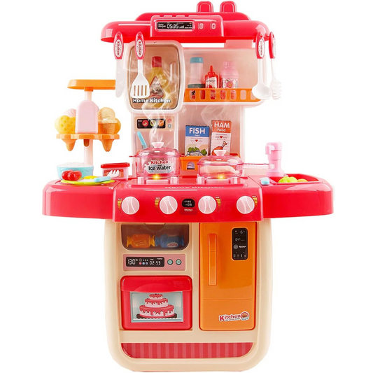 Cocina de juguete con efectos realistas