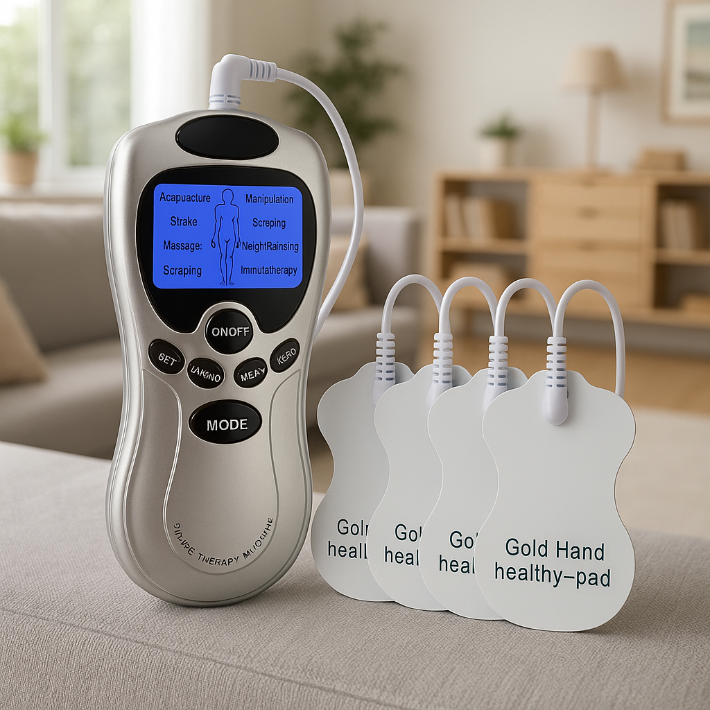 ELECTROESTIMULADOR MUSCULAR 4 PARCHES