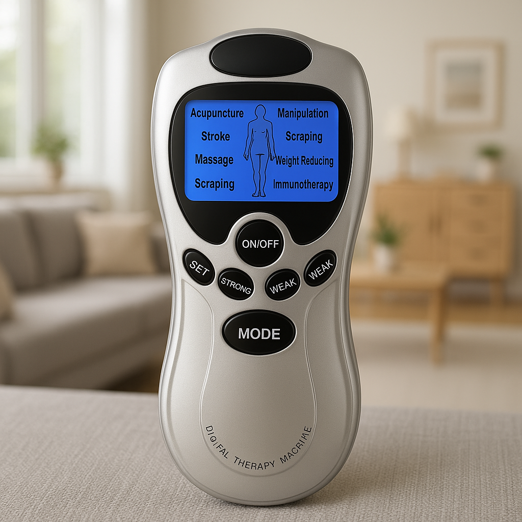 ELECTROESTIMULADOR MUSCULAR 4 PARCHES