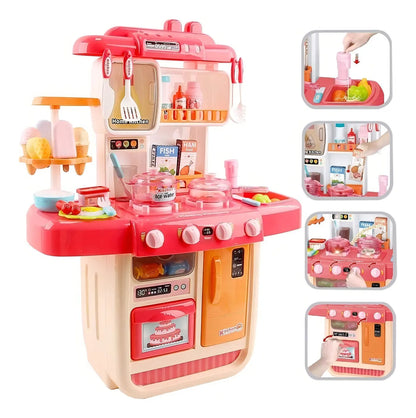 Cocina de juguete con efectos realistas